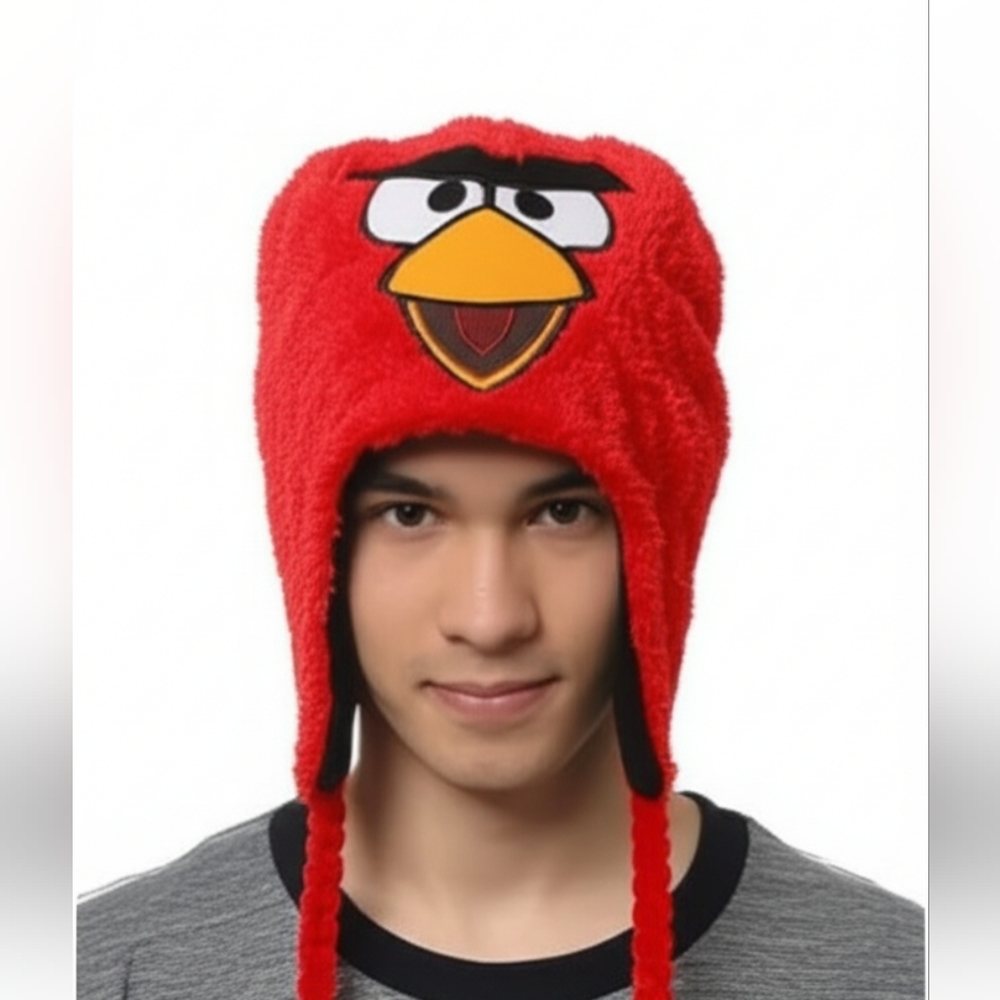 Angry Birds - Red Bird Big Face Plush Peruvian Hat